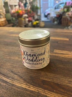 Diamond Wedding Anniversary Candle