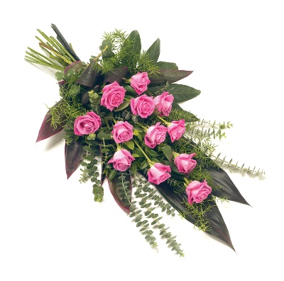 12 Rose Sheaf  Pink